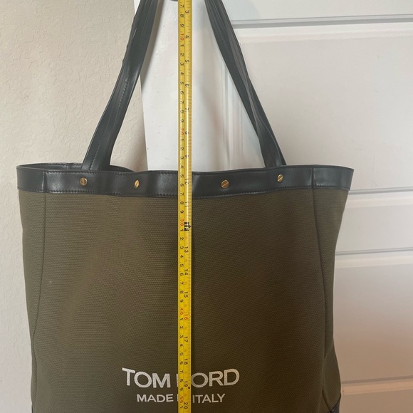 TOM FORD CANVAS T SCREW TOTE BAG - Picture 5 of 8